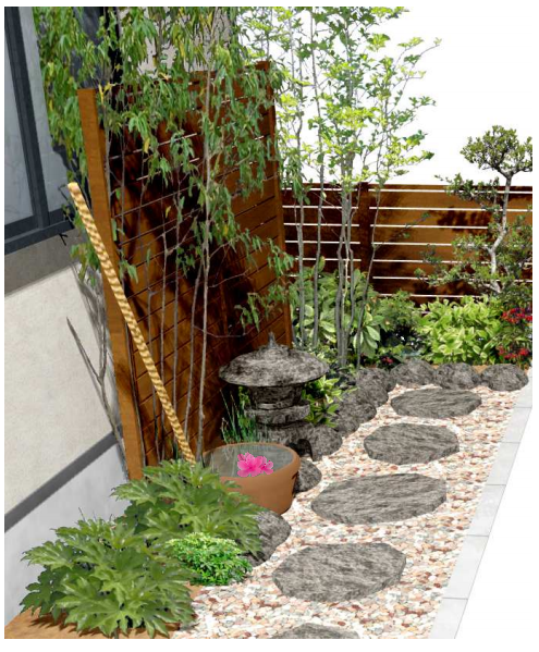 日の当たらない場所におすすめの植物とおしゃれなガーデニングテクニック エクステリアガーデン お庭の設計 施工の専門店グリーン企画
