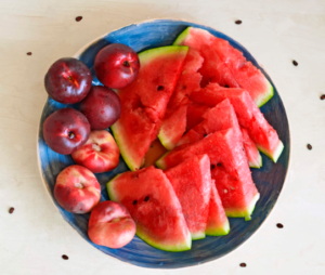 旬の贈り物〔すいか、もも、ネクタリン〕