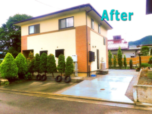 【施工後】使いやすく広々とした駐車場