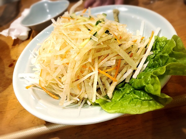韓国料理『美蘭』の大根サラダ