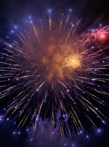 両小野中学校で花火打ち上げ🎆