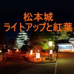 日本最古の国宝夜の松本城🏯紅葉とライトアップ　松本城の紅葉が始まりました